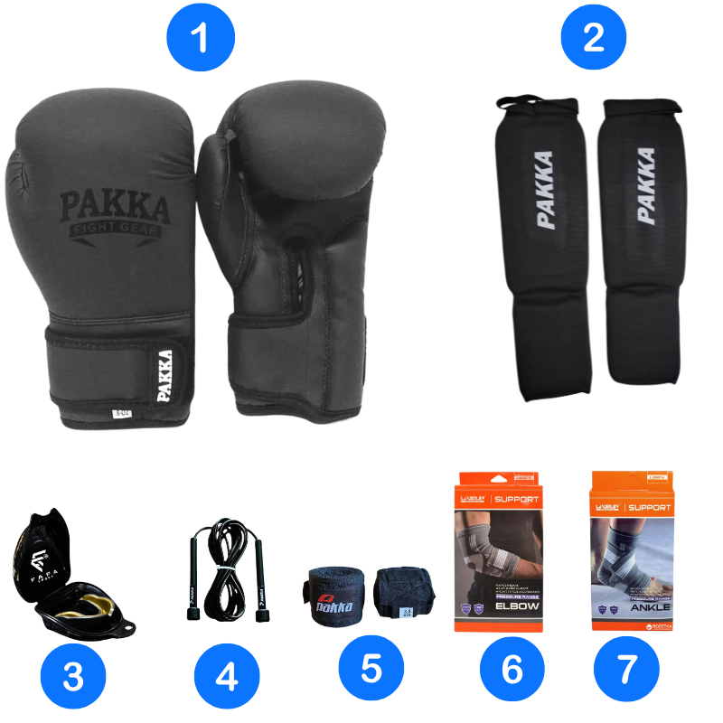 Pack Kickboxing Pakka Noir 7x1