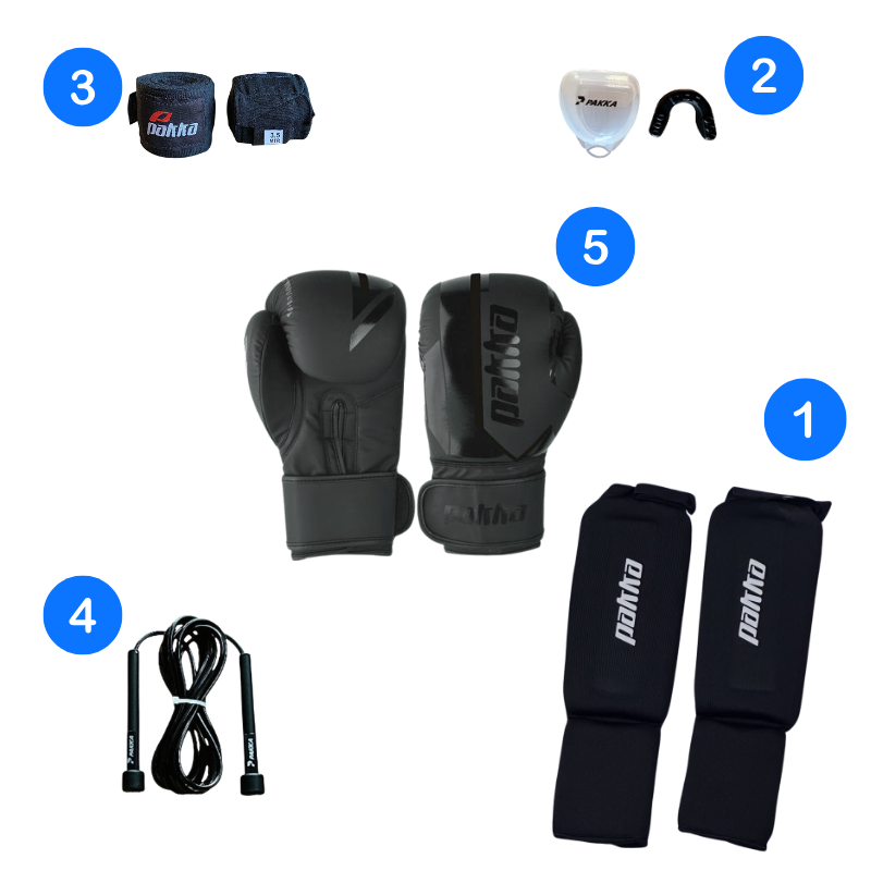 Pack De Kickboxing Pakka Noir
