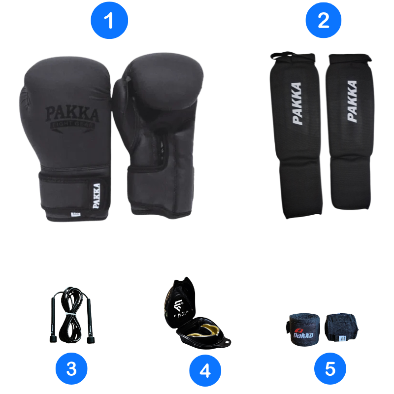 Pakka De Kickboxing Pakka Noir 5x1
