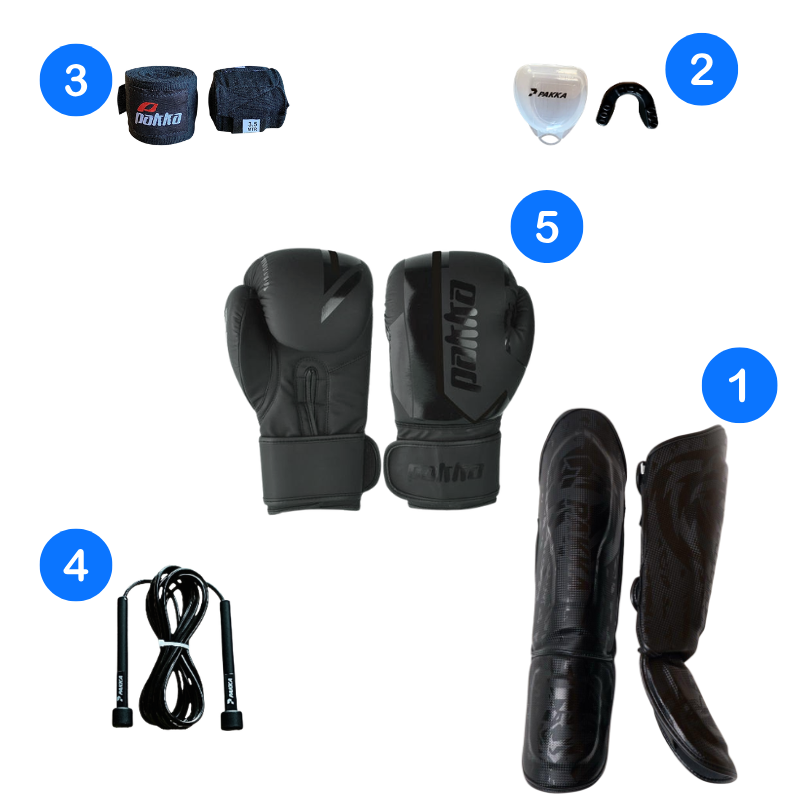 Pack De Kickboxing Pakka Noir
