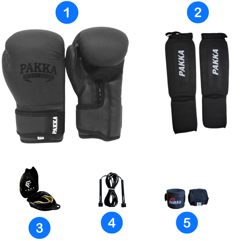Pakka De Kickboxing Pakka Noir 5x1